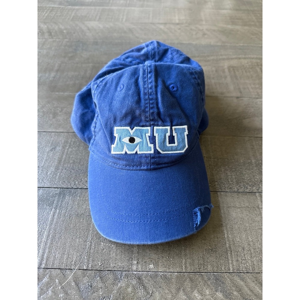 NWT MU Monsters University Strapback Hat Blue One Size Disney Parks Authentic